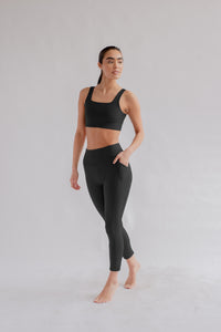 Compressive High-Rise Pocket Legging - Black