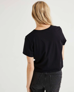 Boxy Crop Tee - Black