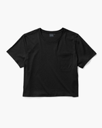 Load image into Gallery viewer, Boxy Crop Tee - Black
