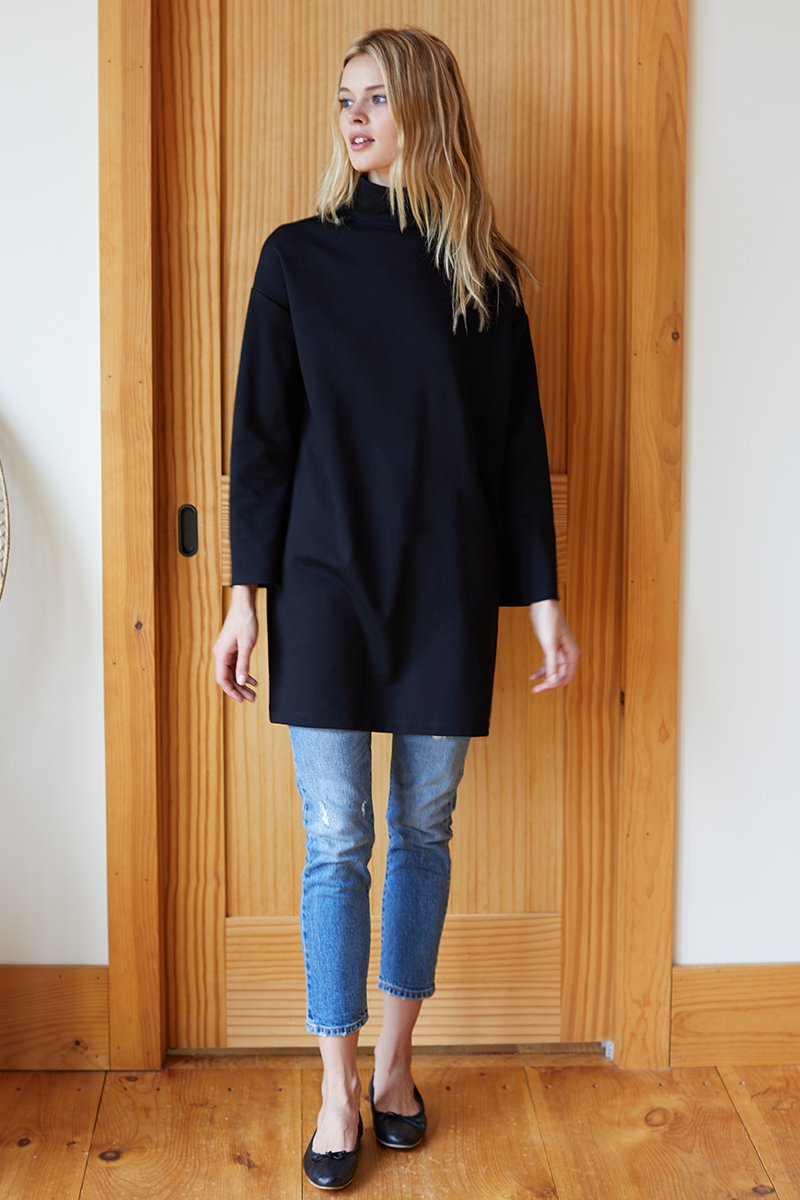 Edie Dress - Black Ponte