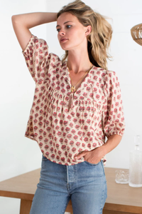 Puff Isla Top - Alma Print