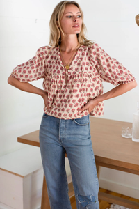 Puff Isla Top - Alma Print