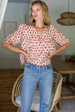 Load image into Gallery viewer, Puff Isla Top - Alma Print
