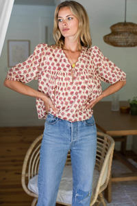 Puff Isla Top - Alma Print