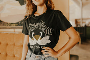 Twin Swans T-Shirt - Smoke