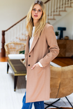 Load image into Gallery viewer, Tailored Coat - Camel
