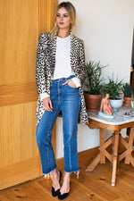 Load image into Gallery viewer, Wingtip Coat - Leopard
